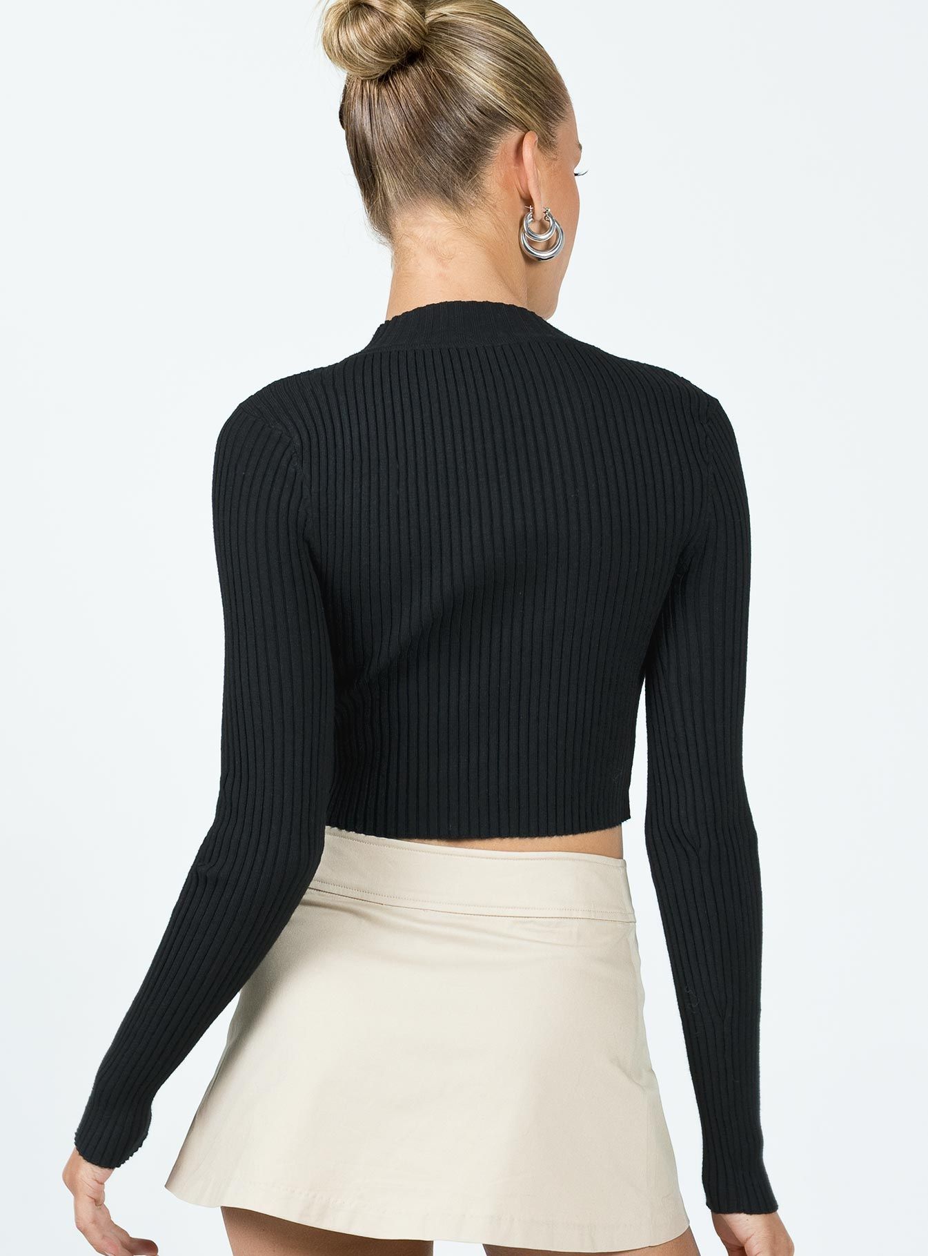 Graves Long Sleeve Top Black sold by Princess Polly product image thumbnail 4
