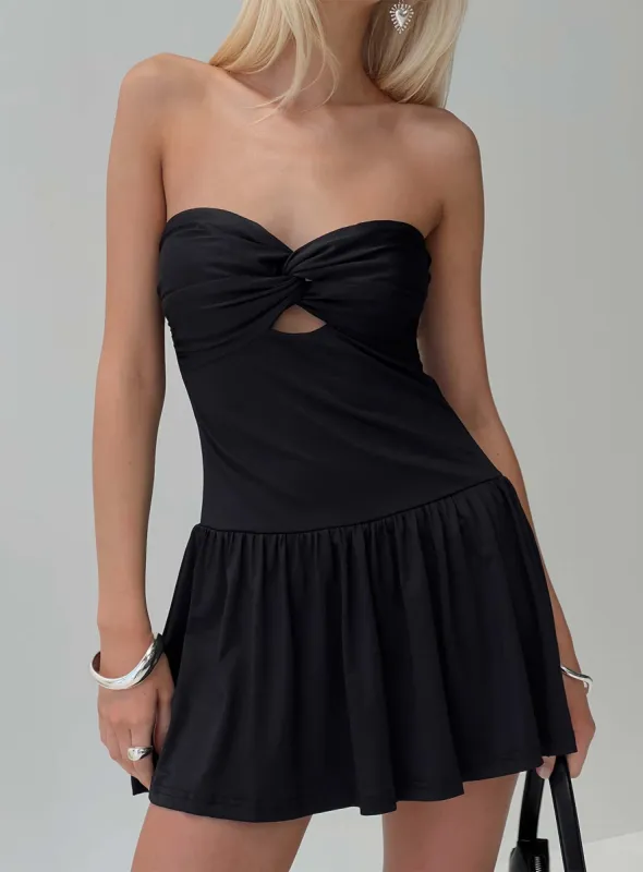 Mayberry Playsuit Black sold by Princess Polly