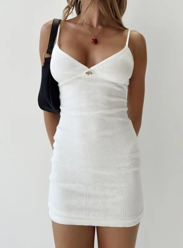 Danner Mini Dress White sold by Princess Polly