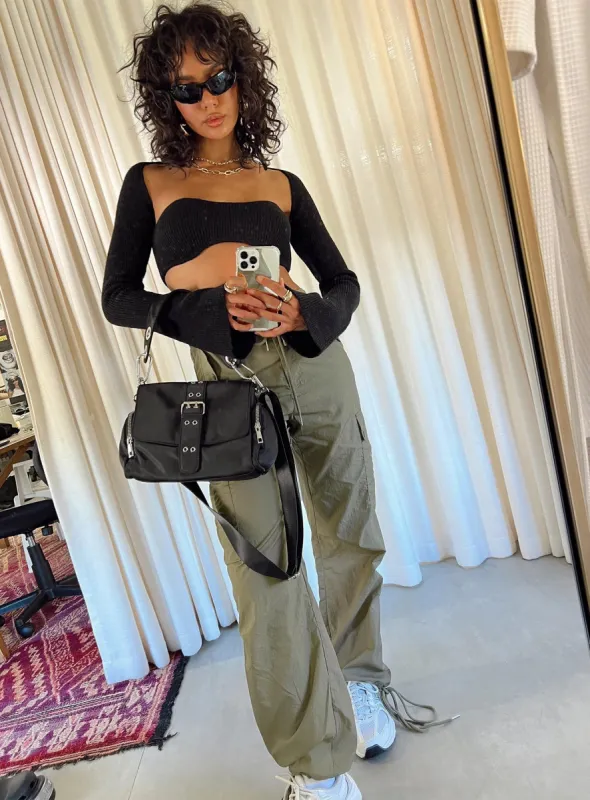 Poplar Cargo Utility Pants Khaki sold by Princess Polly