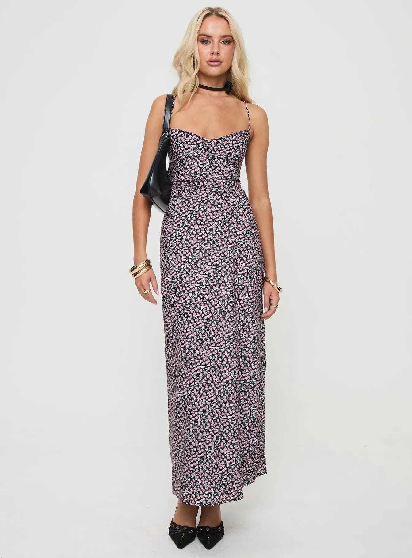 Laurent Maxi Dress Black Floral sold by Princess Polly product image thumbnail 2