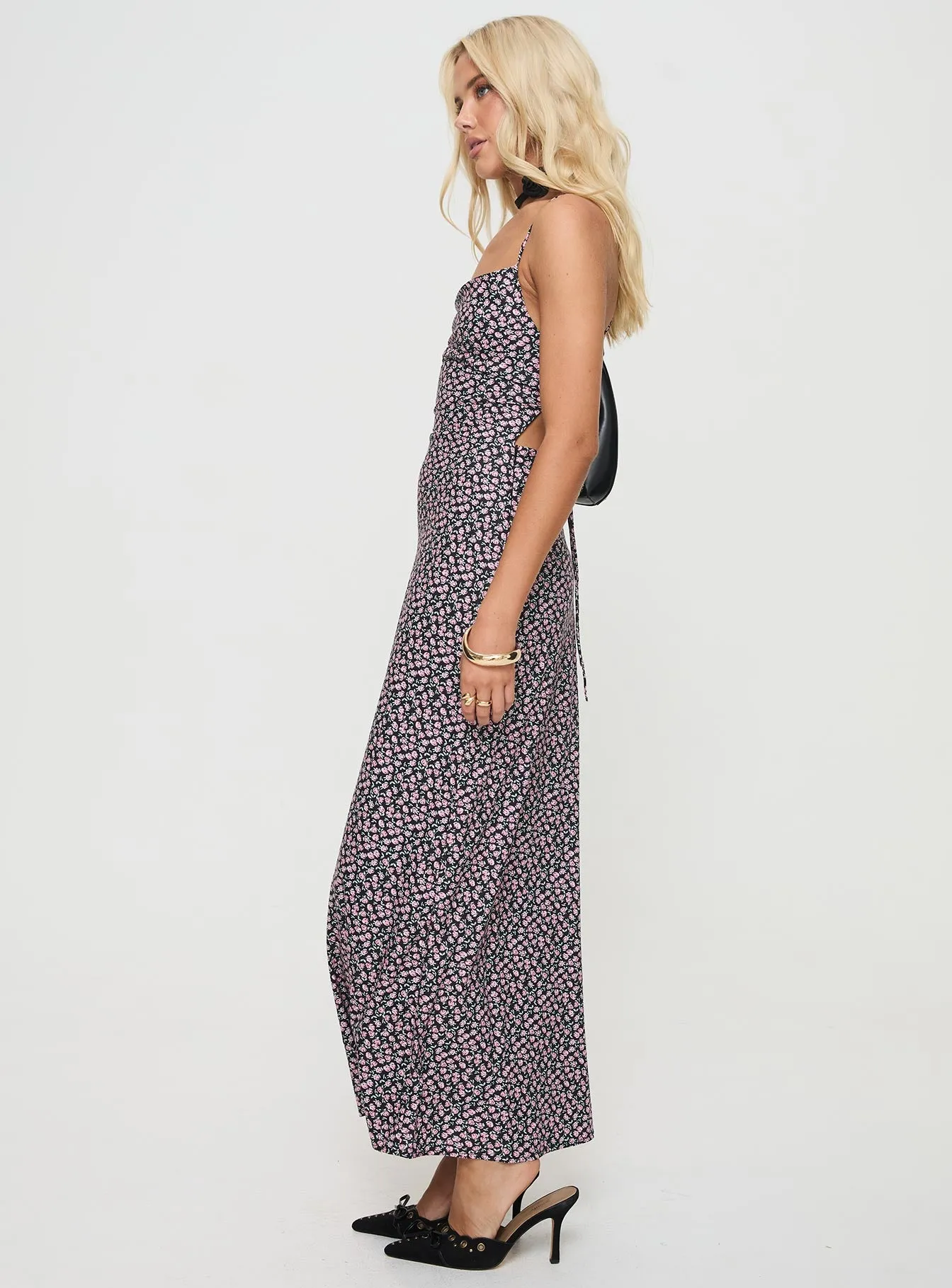 Laurent Maxi Dress Black Floral sold by Princess Polly product image thumbnail 3