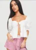 Yuie Blouse Top White sold by Princess Polly