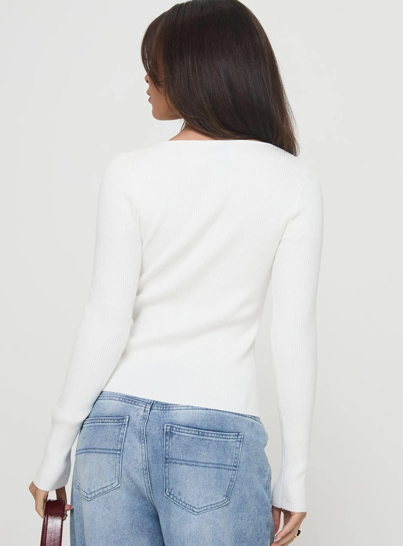Malgit Long Sleeve Top White sold by Princess Polly product image thumbnail 5