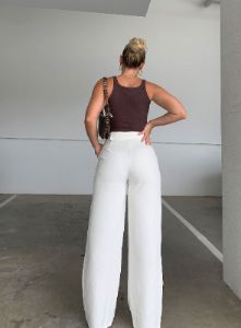 Archer Pants White sold by Princess Polly