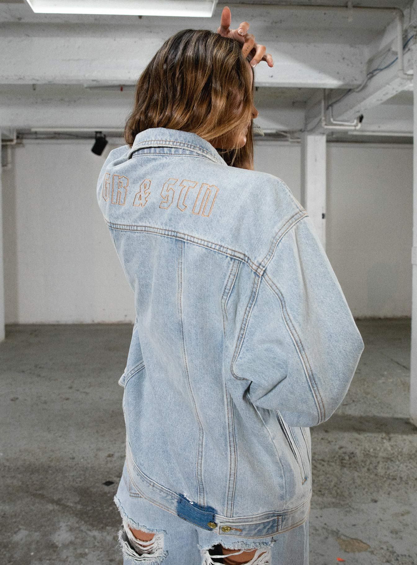 JGR & STN Coyote Denim Jacket Vintage Indigo sold by Princess Polly product image thumbnail 2