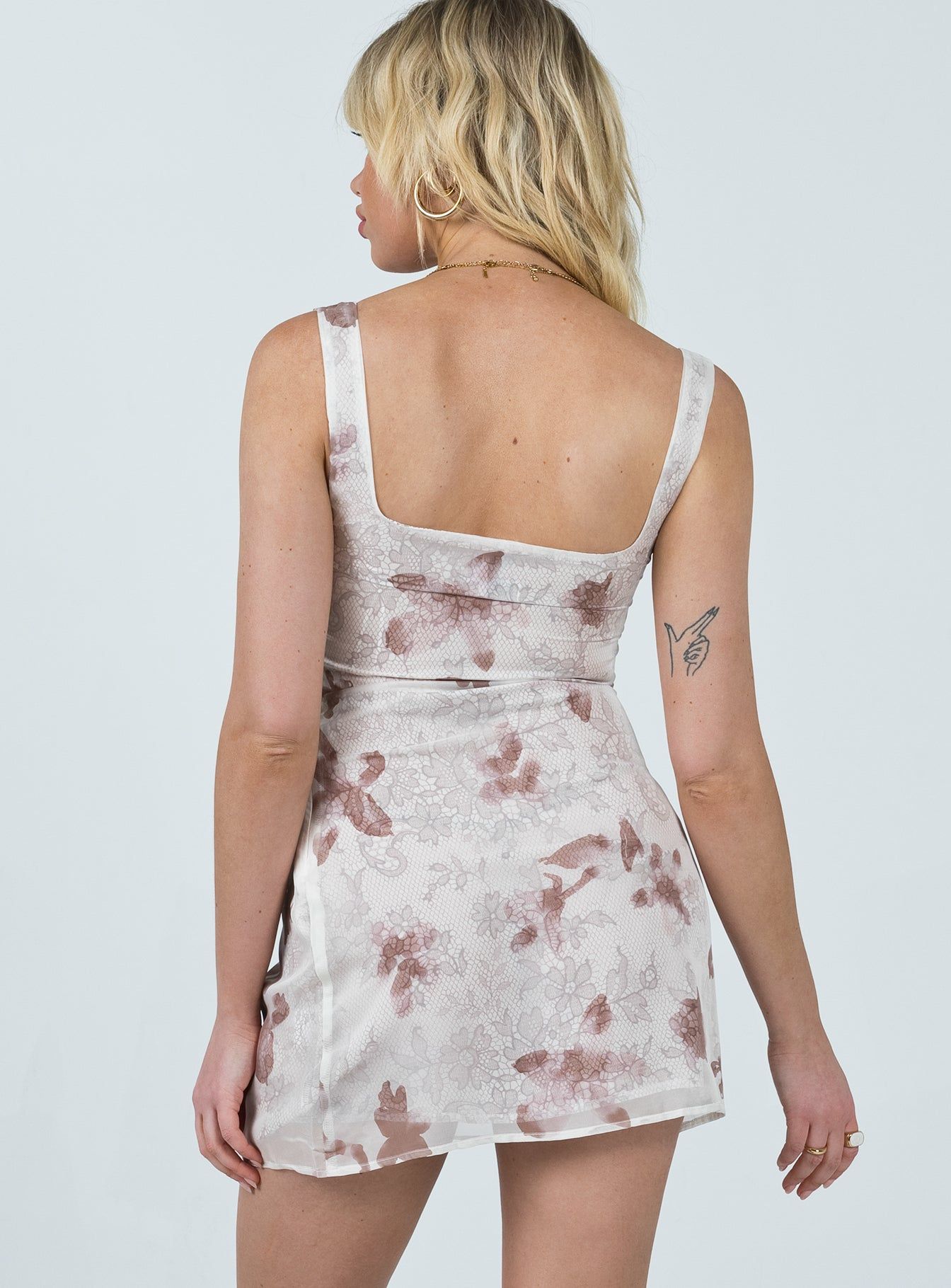 Eula Mini Dress Brown Multi sold by Princess Polly product image thumbnail 5