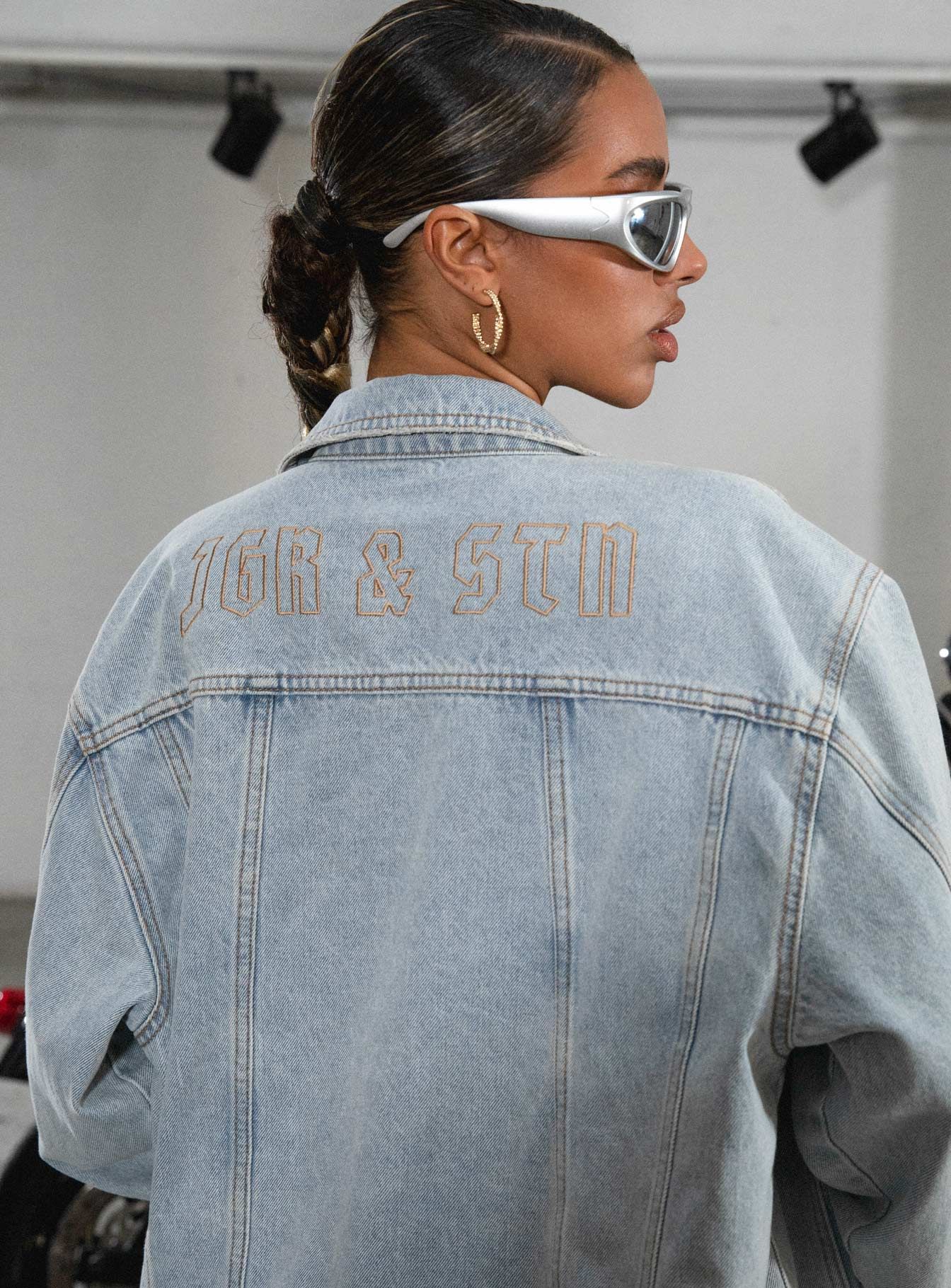 JGR & STN Coyote Denim Jacket Vintage Indigo sold by Princess Polly product image thumbnail 5