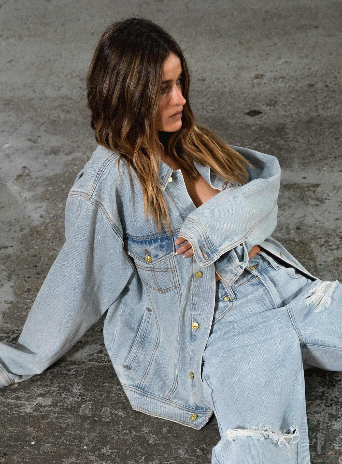 JGR & STN Coyote Denim Jacket Vintage Indigo sold by Princess Polly product image thumbnail 4