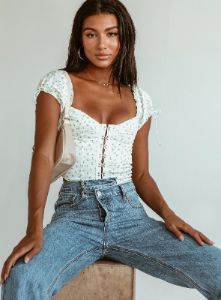 Allyson Top Floral sold by Princess Polly