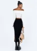 Tanna Midi Skirt Black sold by Princess Polly