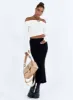 Tanna Midi Skirt Black sold by Princess Polly