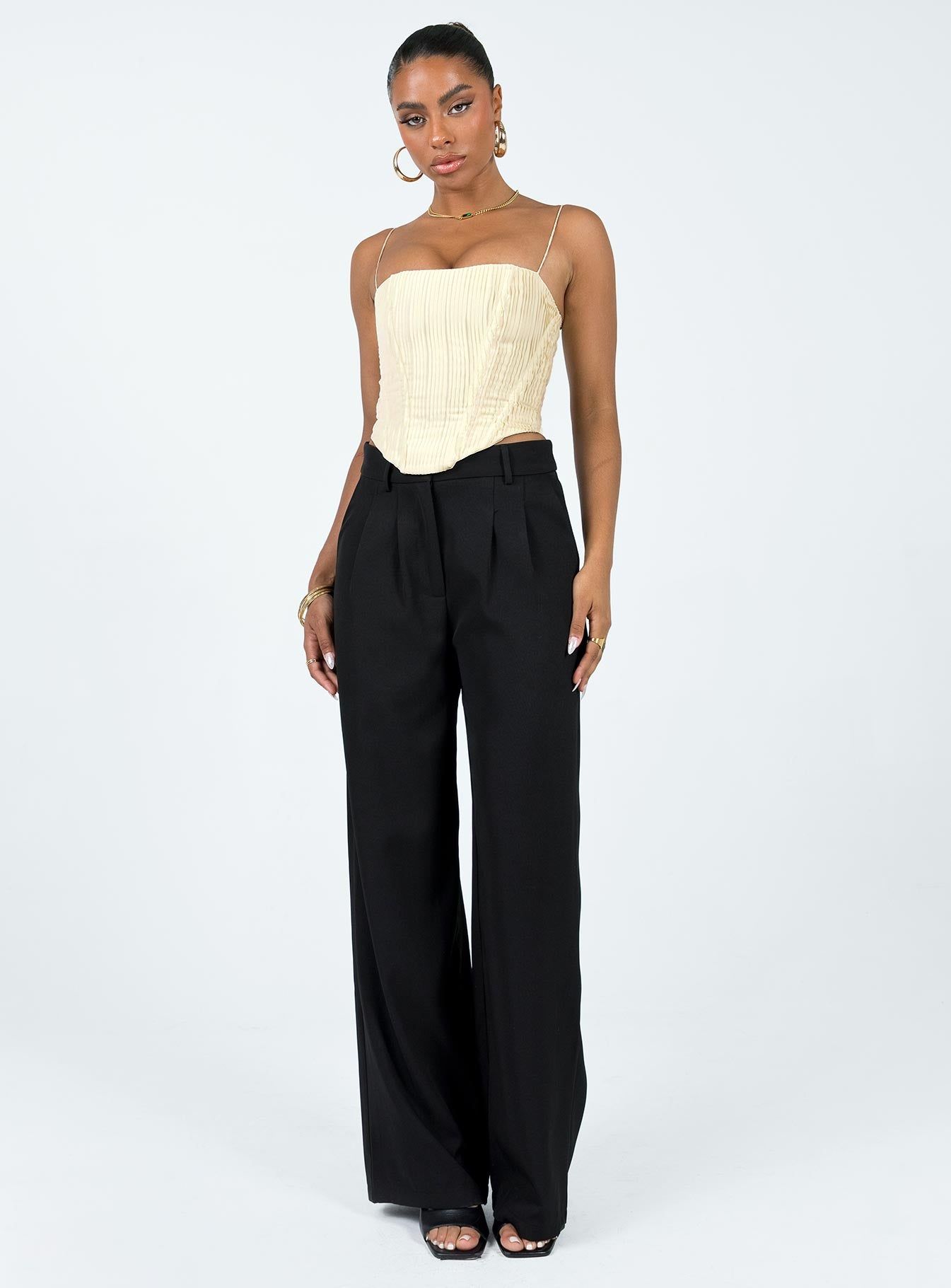 Daintree Plisse Corset Beige sold by Princess Polly product image thumbnail 5