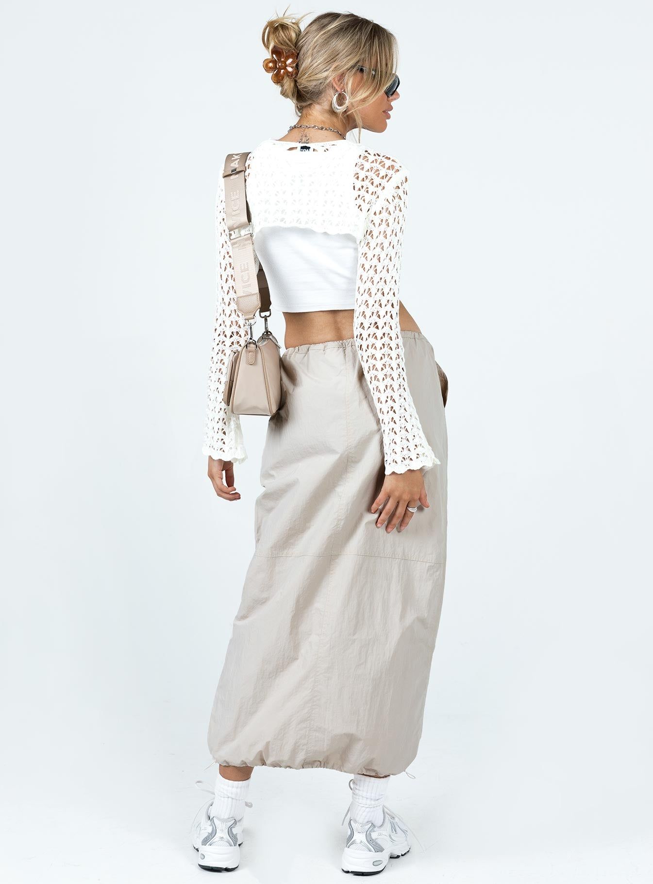 Crosswalk Maxi Skirt Beige sold by Princess Polly product image thumbnail 5