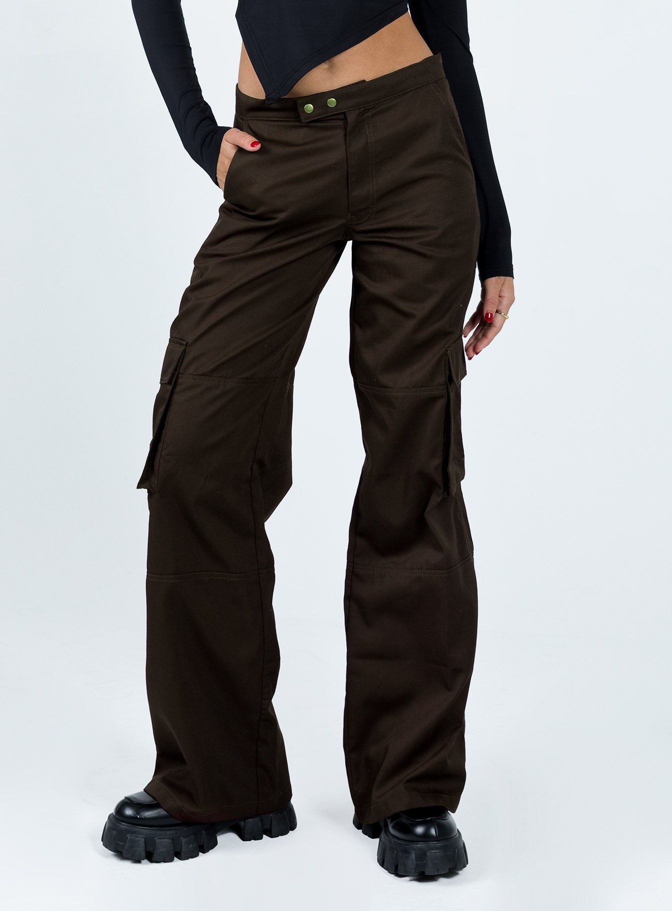 Motel Saul Trouser Dark Brown sold by Princess Polly product image thumbnail 2