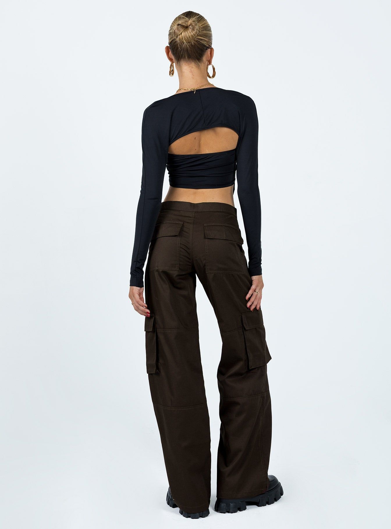 Motel Saul Trouser Dark Brown sold by Princess Polly product image thumbnail 5