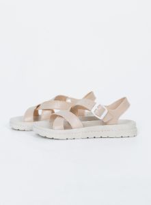 Zoltan Sandals Beige sold by Princess Polly