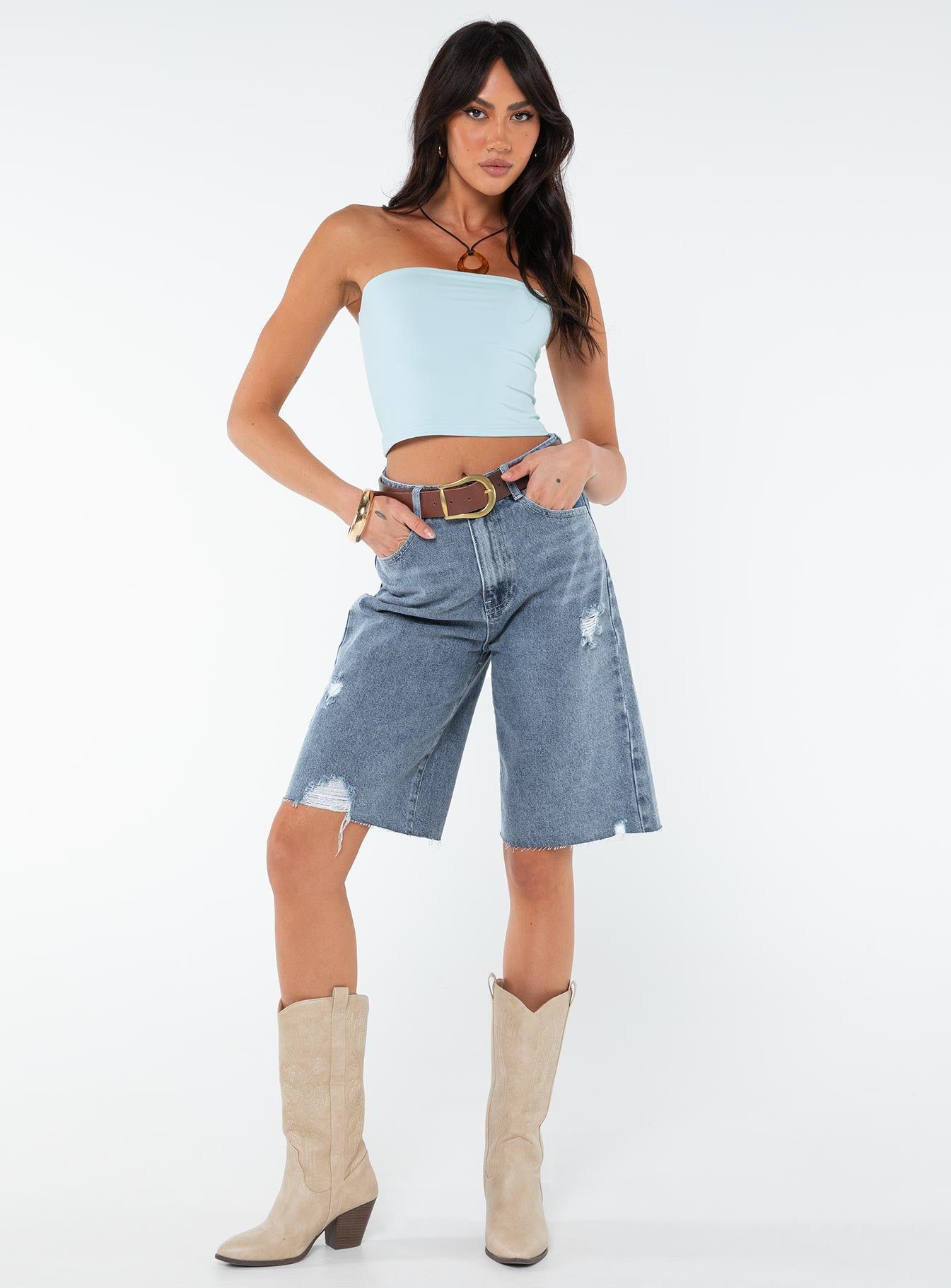 Tomlin Top Baby Blue sold by Princess Polly product image thumbnail 3