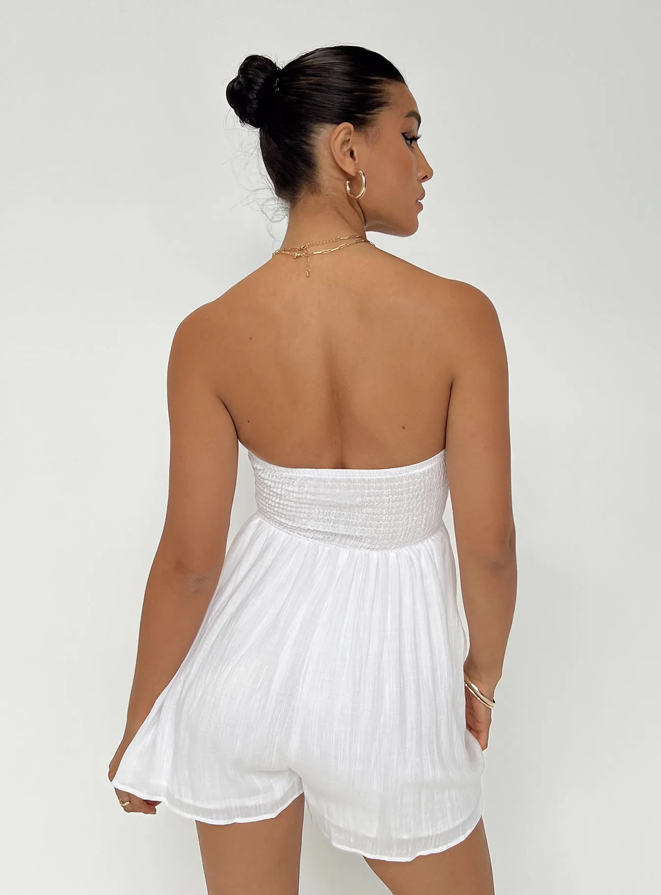 Kehlani Romper White sold by Princess Polly product image thumbnail 4