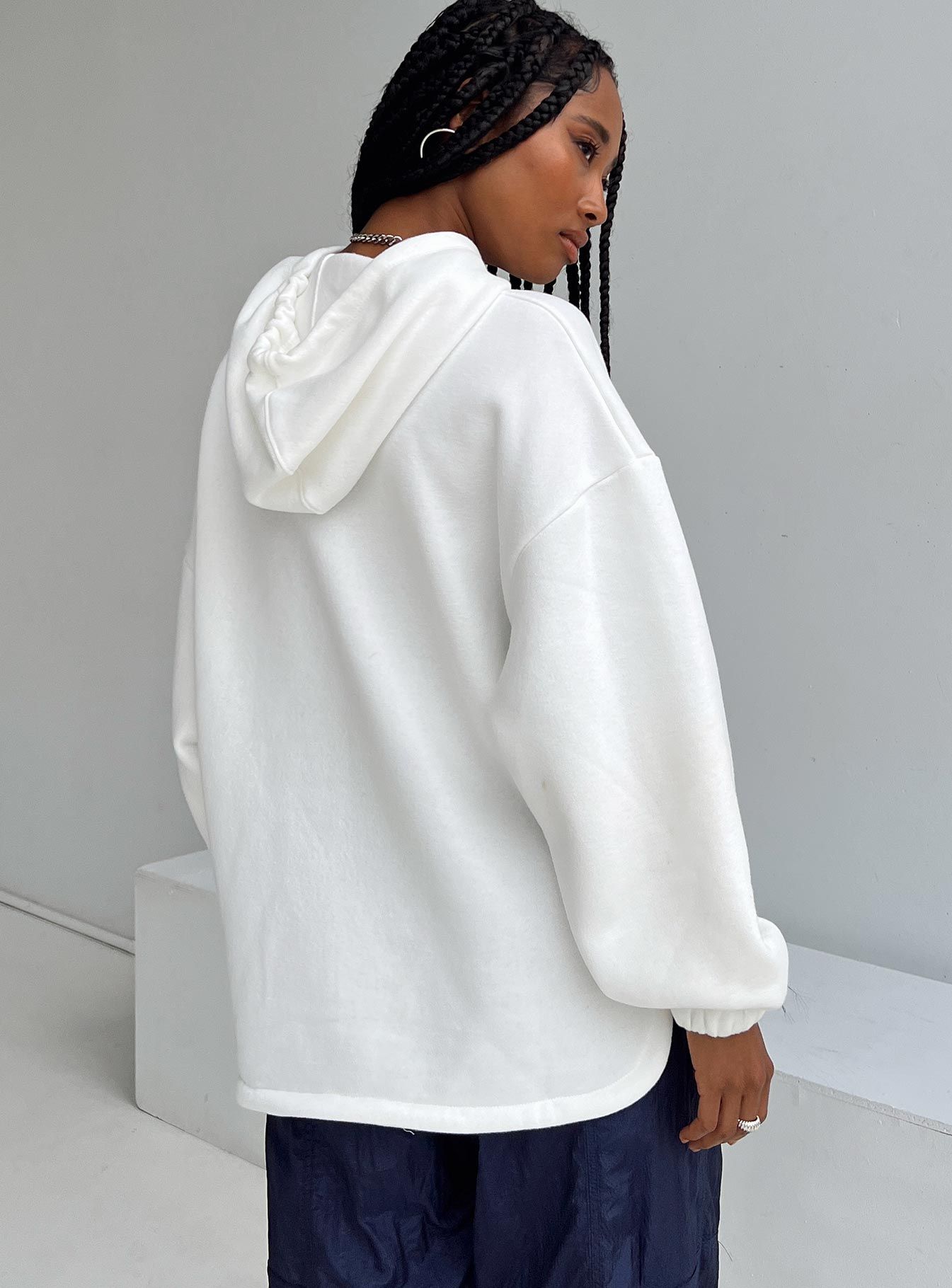 Monaco Racing Hoodie White sold by Princess Polly product image thumbnail 4