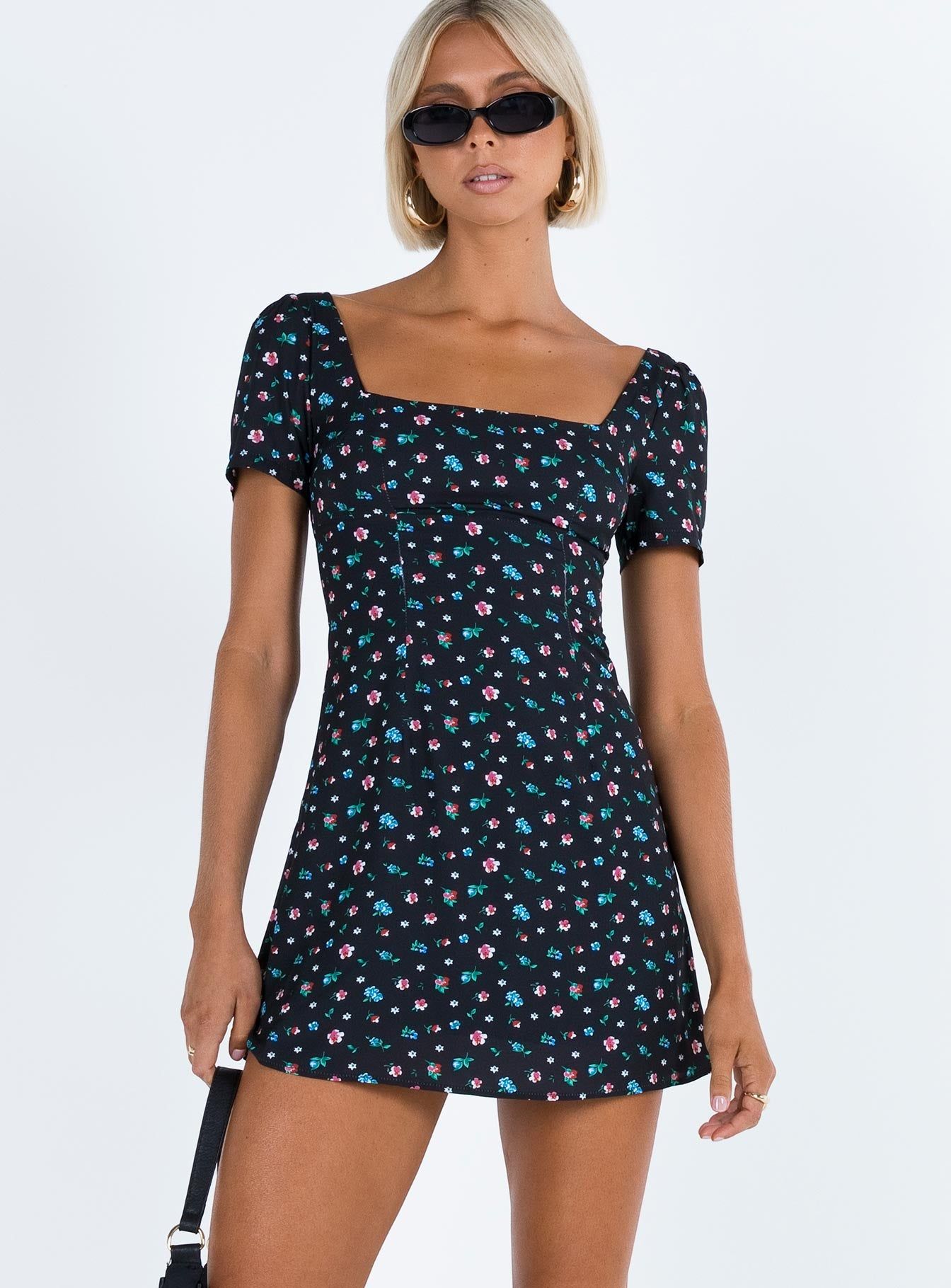 Hastings Mini Dress Black Floral sold by Princess Polly product image thumbnail 2