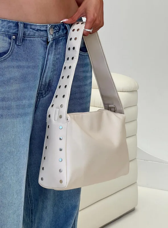 Shepherd Faux Leather Bag Cream sold by Princess Polly