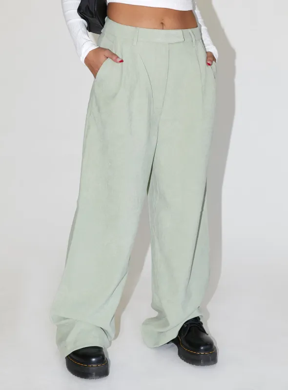 Alicja Pants Green sold by Princess Polly