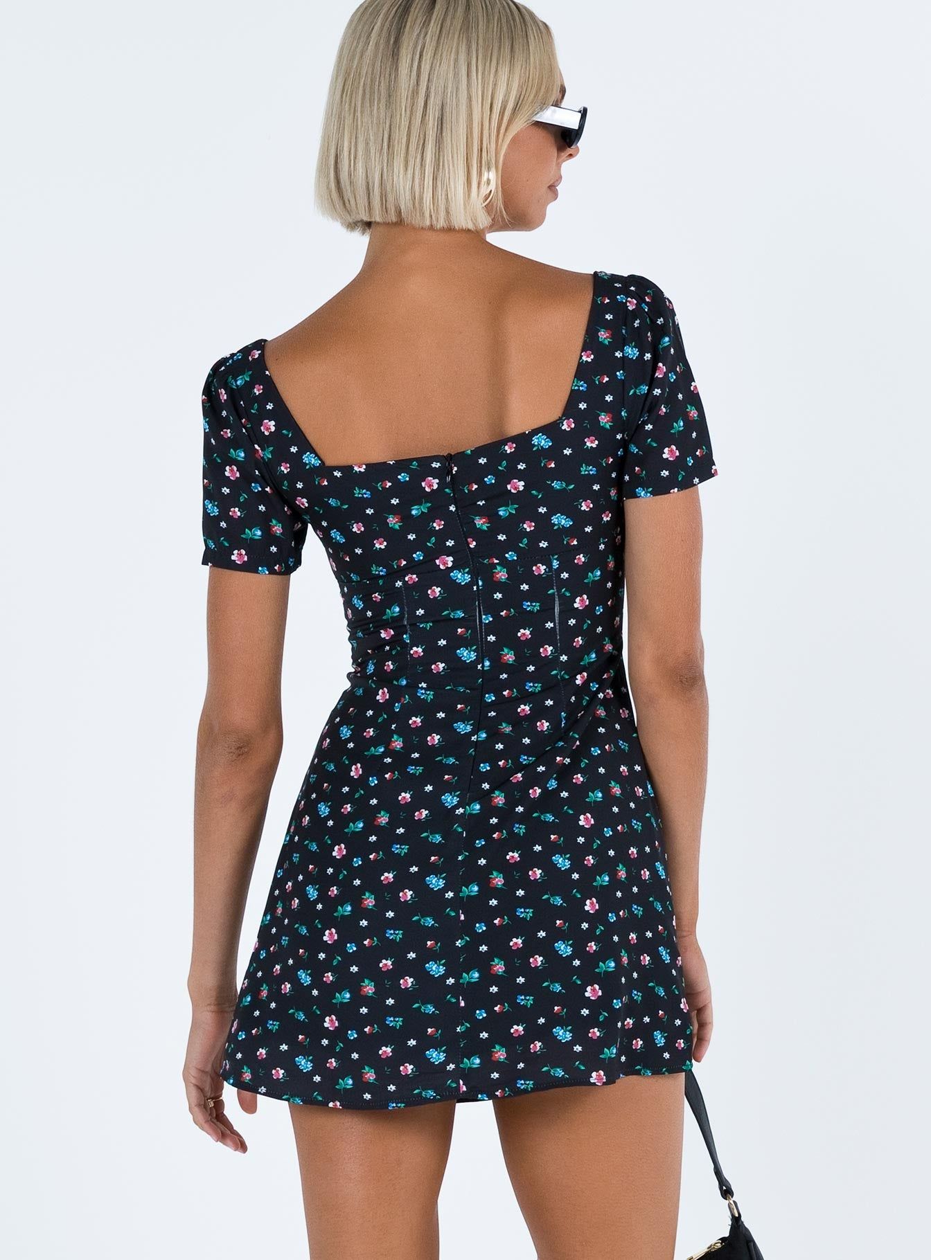 Hastings Mini Dress Black Floral sold by Princess Polly product image thumbnail 5