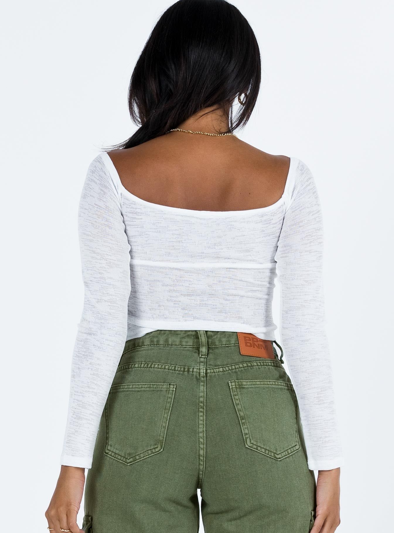 Zelda Off The Shoulder Top Ivory sold by Princess Polly product image thumbnail 5