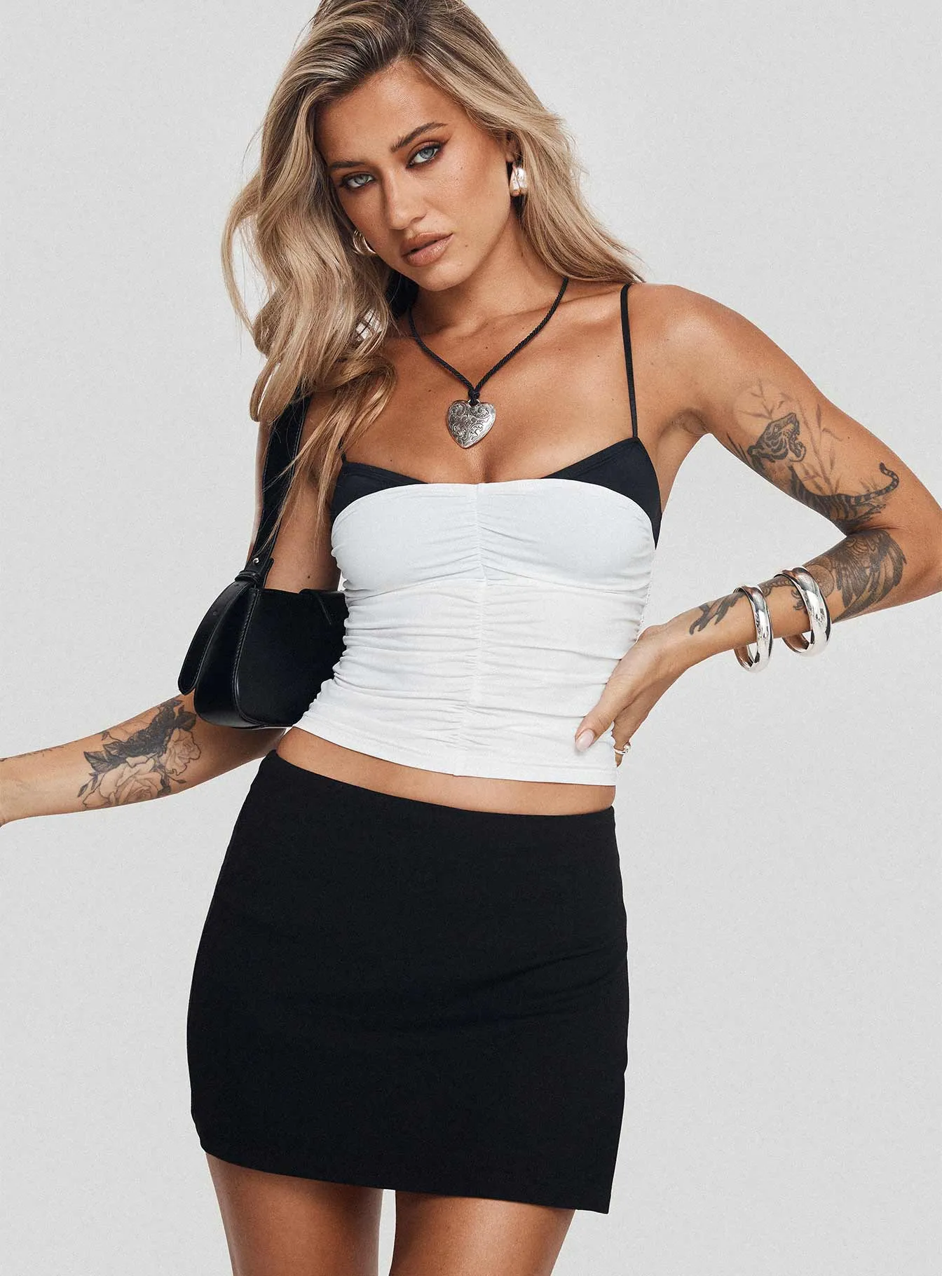 Karley Skort Black sold by Princess Polly