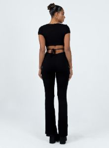 Salma Jumpsuit Black sold by Princess Polly
