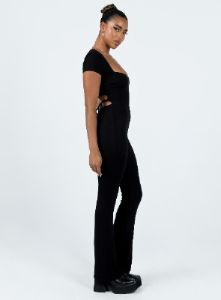 Salma Jumpsuit Black sold by Princess Polly