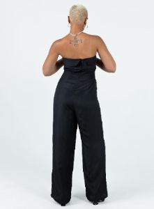 Josia Strapless Jumpsuit Black sold by Princess Polly
