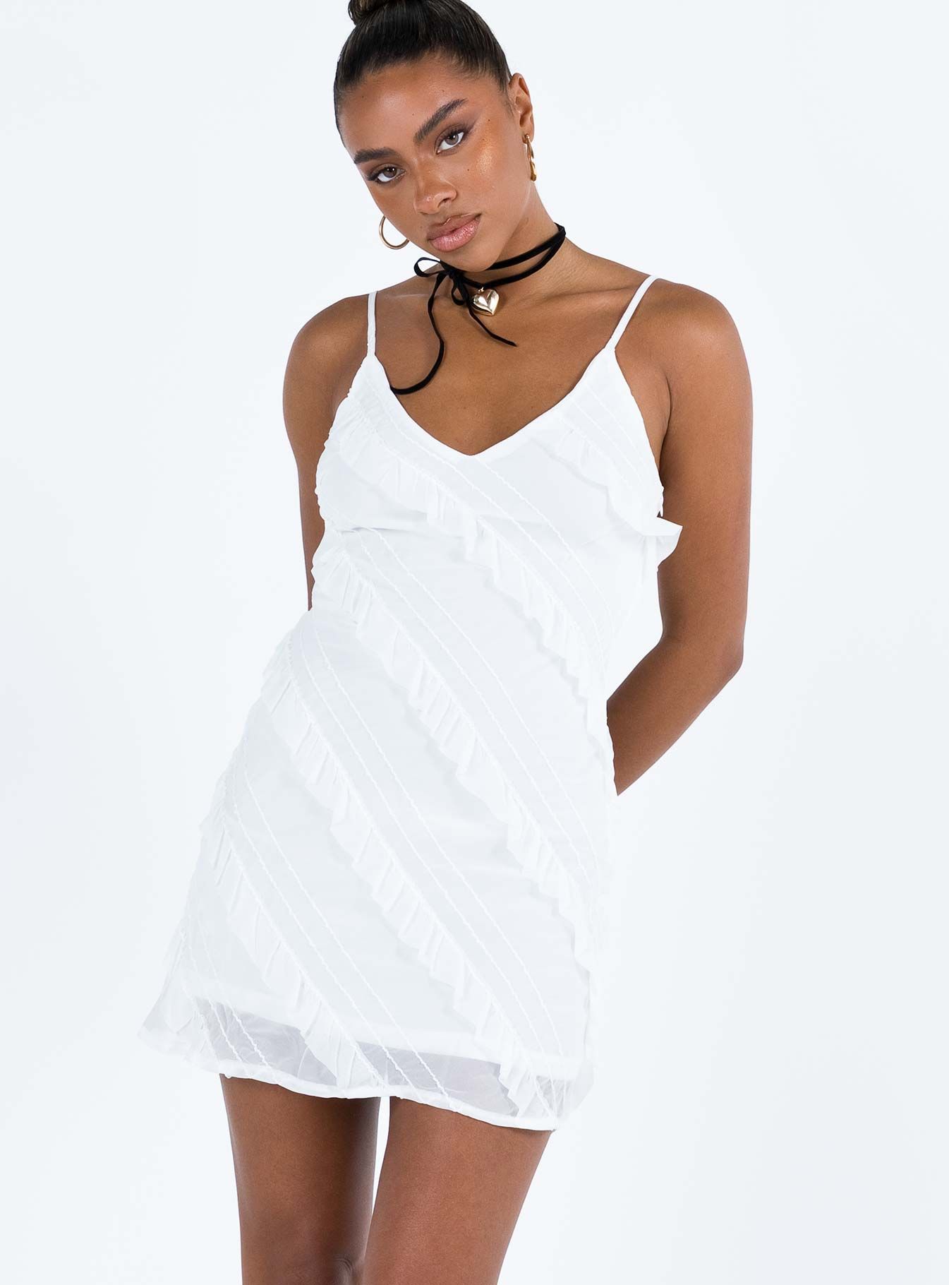 Lars Mini Dress White sold by Princess Polly product image thumbnail 2