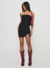 Dartel Strapless Mini Dress Black sold by Princess Polly