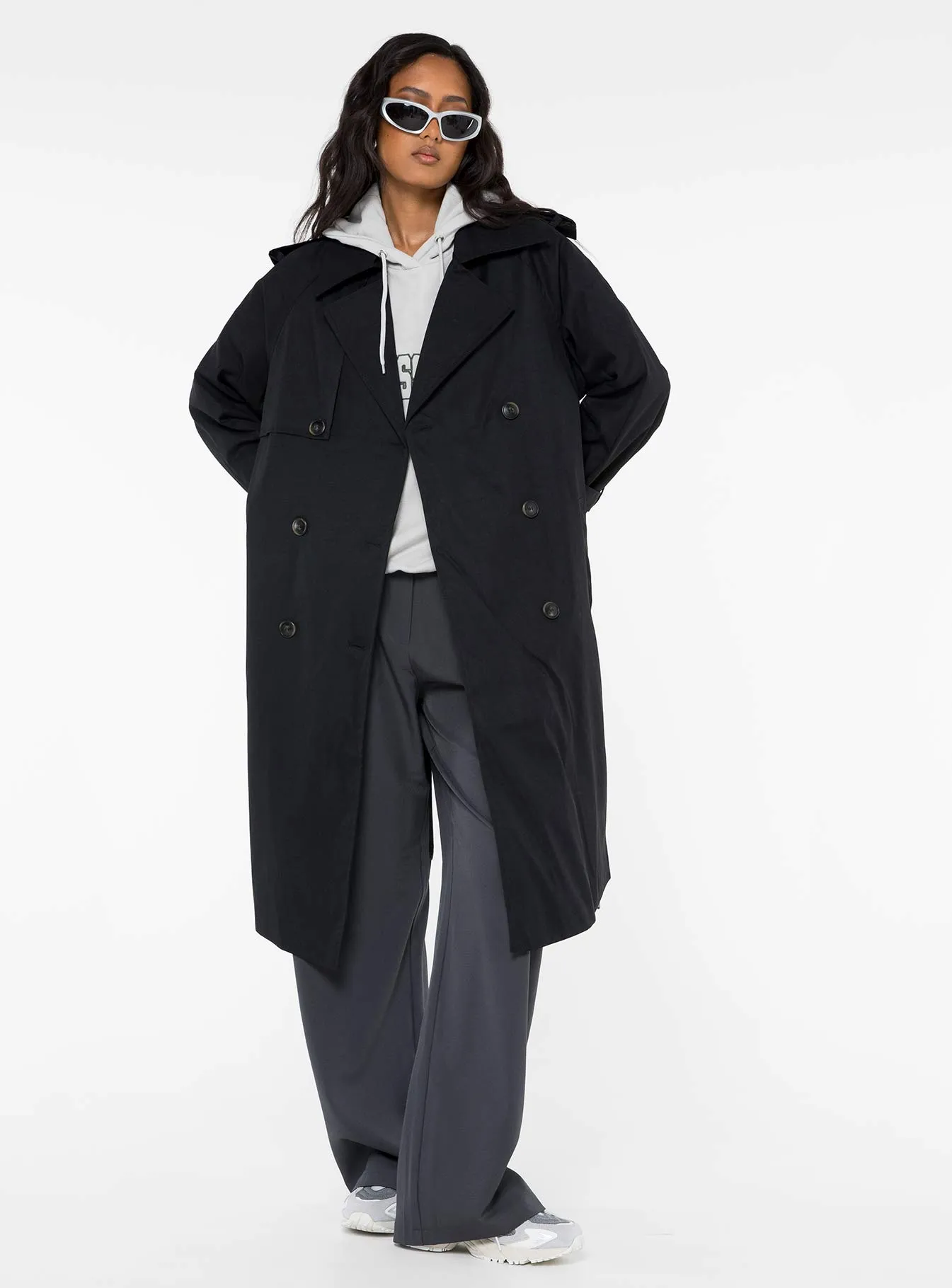 Westwind Trench Coat Black sold by Princess Polly product image thumbnail 3