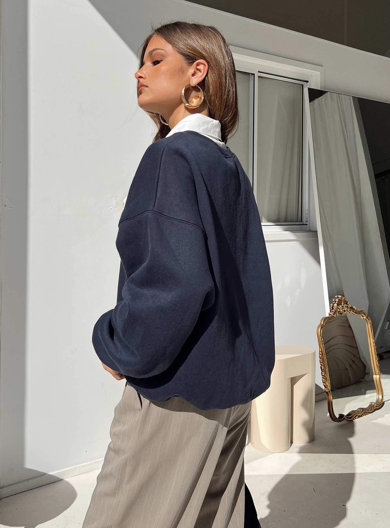 New York Crewneck Sweatshirt Navy sold by Princess Polly product image thumbnail 4