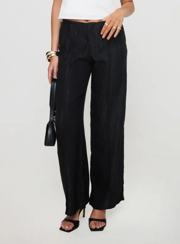 Bonnet Wide Leg Pants Black sold by Princess Polly