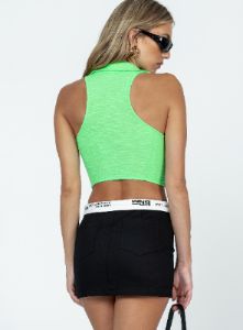 Dava Low Rise Mini Skirt Black sold by Princess Polly