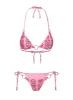 Oceanview Ring Triangle Bikini Top Pink sold by Princess Polly