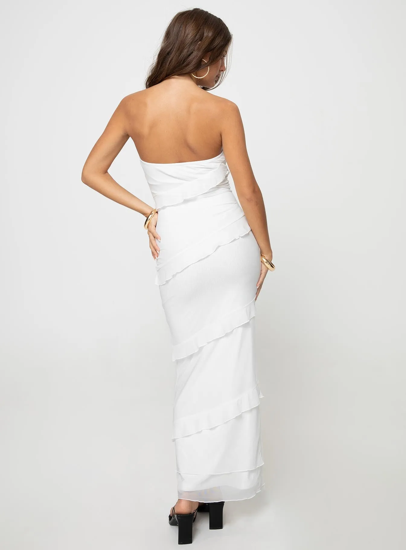 Lasher Strapless Maxi Dress White sold by Princess Polly product image thumbnail 5