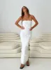 Lasher Strapless Maxi Dress White sold by Princess Polly