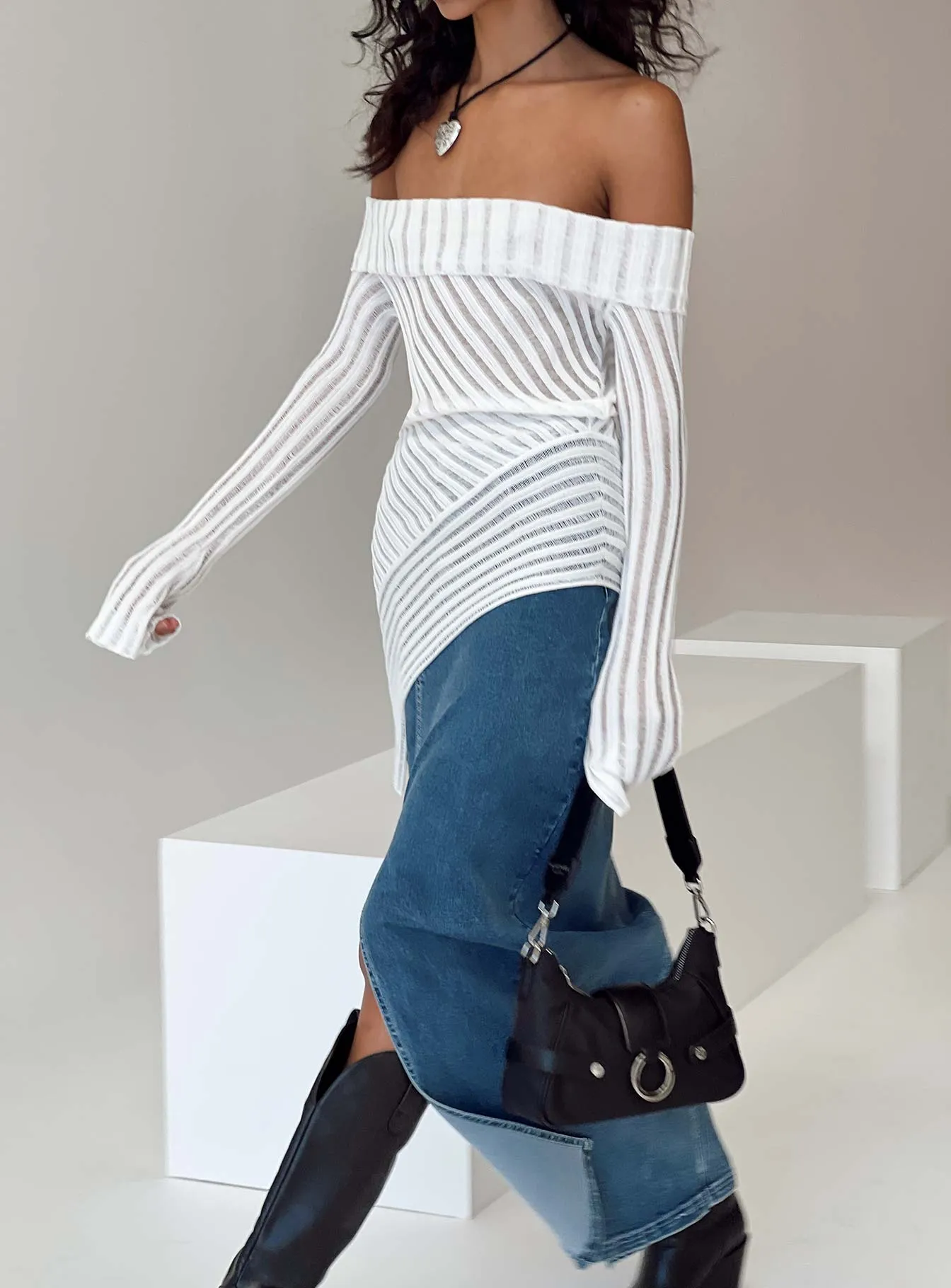 Cloud Sweater White sold by Princess Polly product image thumbnail 3