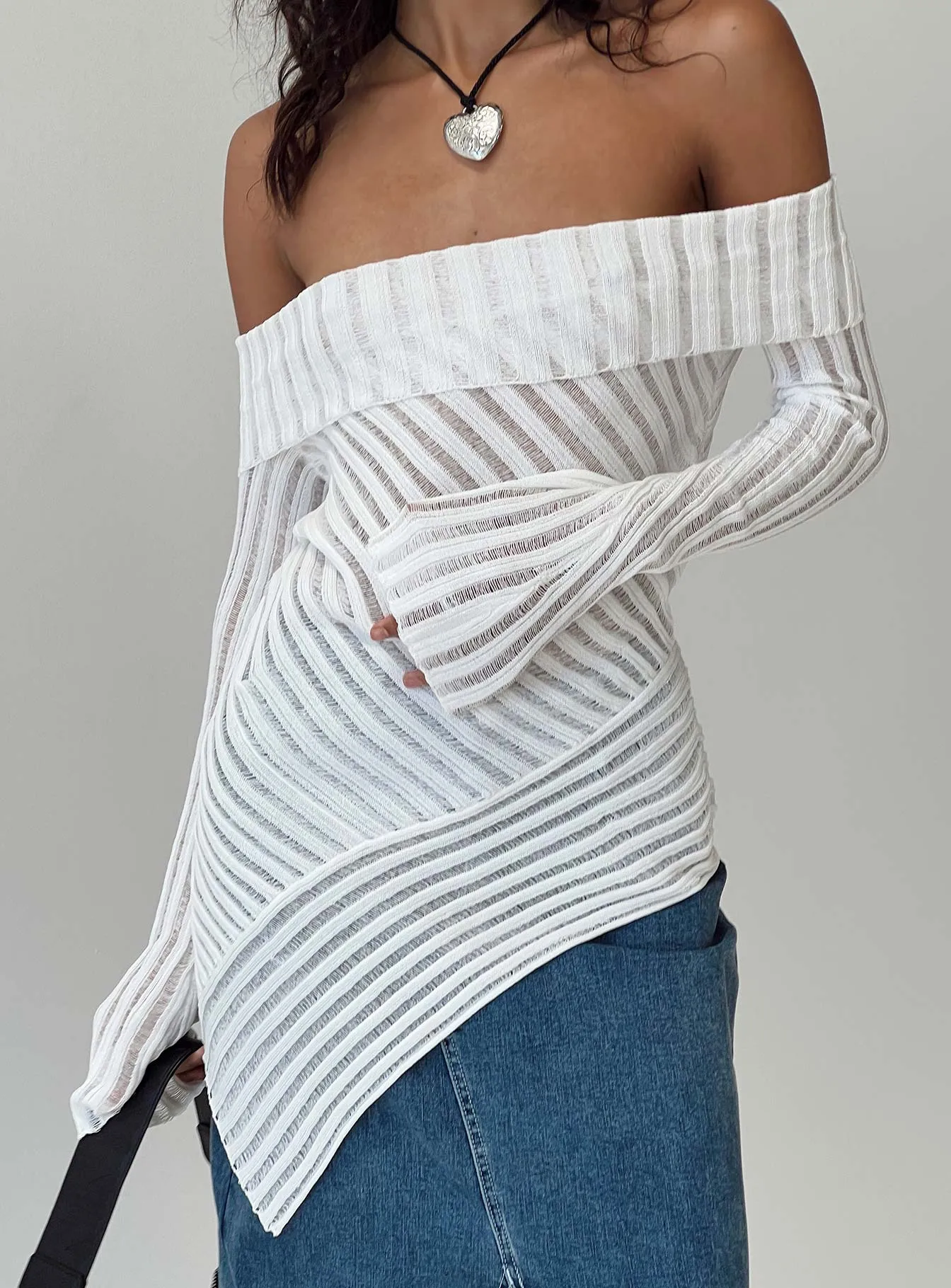 Cloud Sweater White sold by Princess Polly product image thumbnail 5