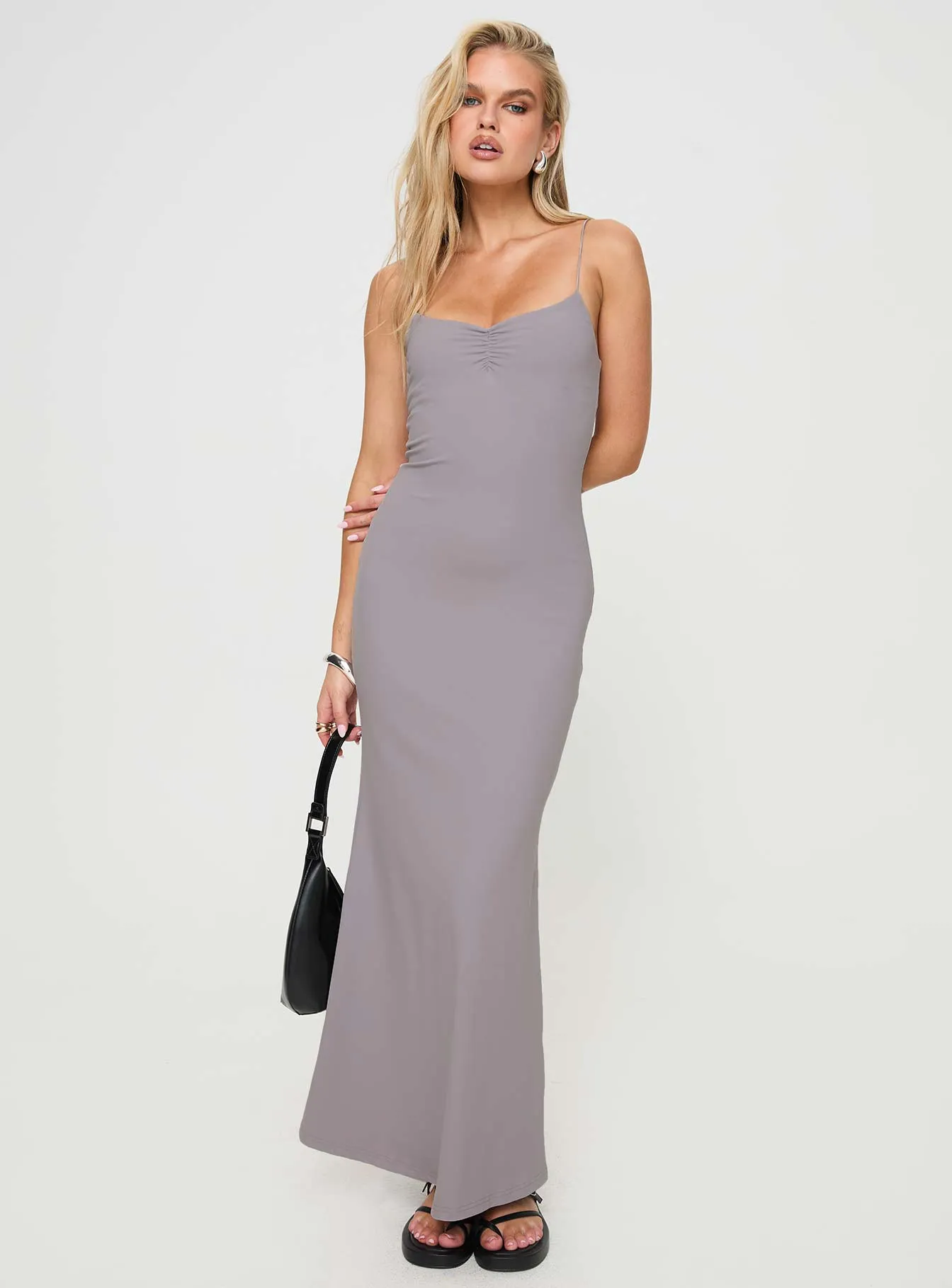 Arabellia Maxi Dress Grey sold by Princess Polly product image thumbnail 2