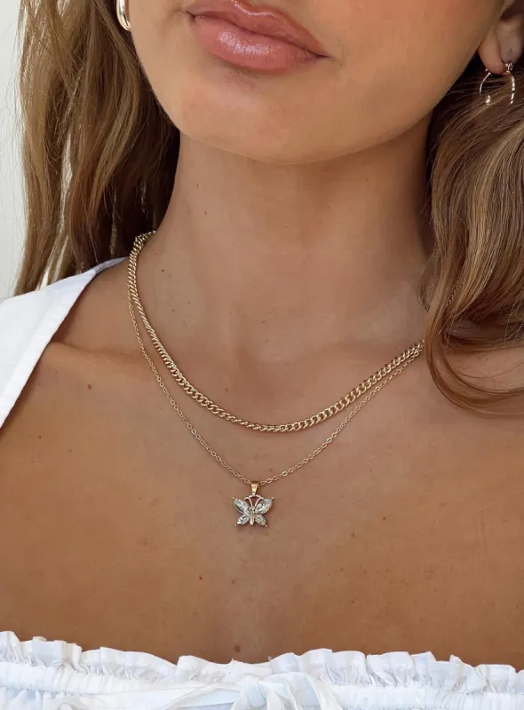 Sabie Necklace Gold sold by Princess Polly