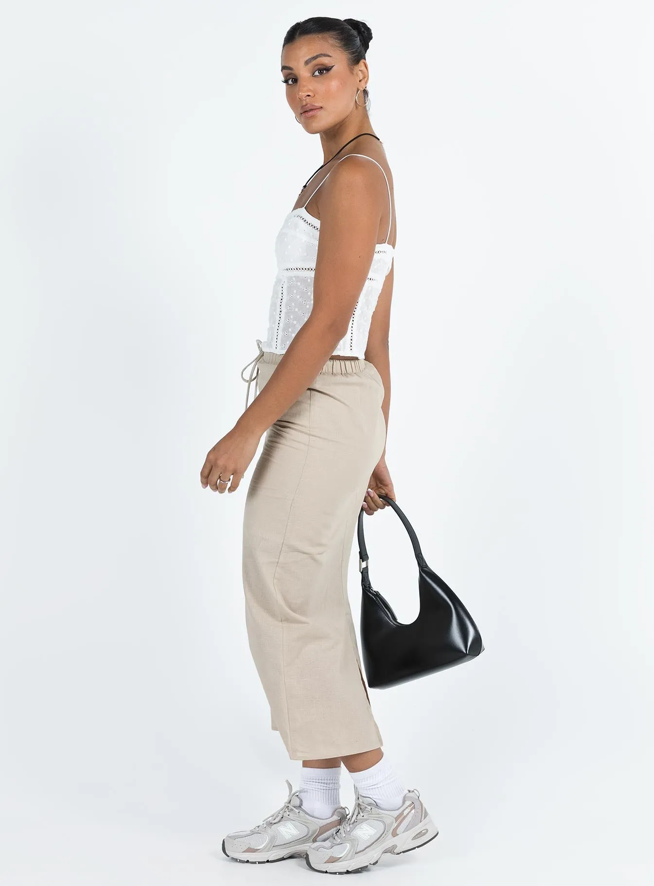 Tarrant Midi Skirt Beige sold by Princess Polly product image thumbnail 4