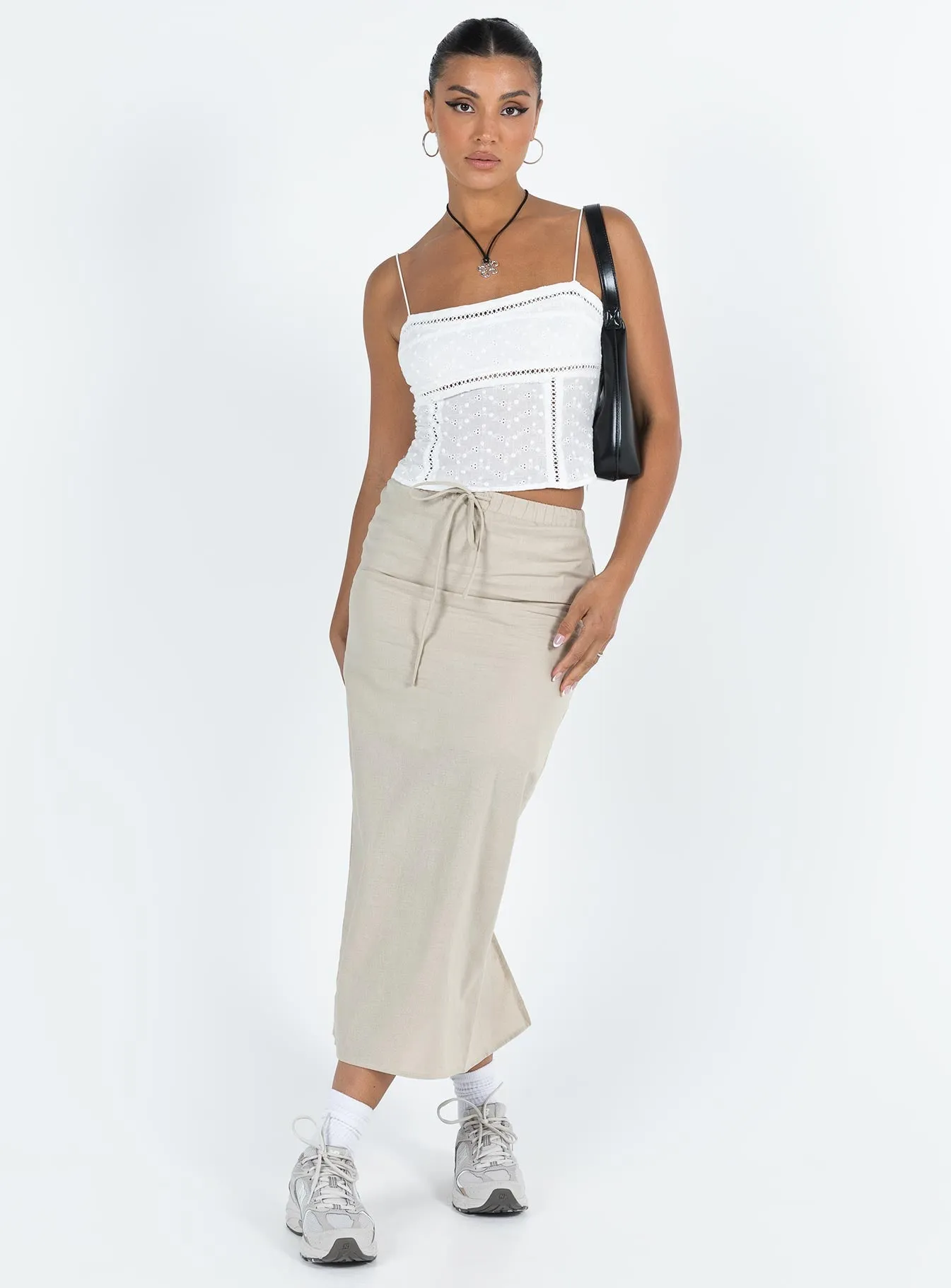 Tarrant Midi Skirt Beige sold by Princess Polly product image thumbnail 3