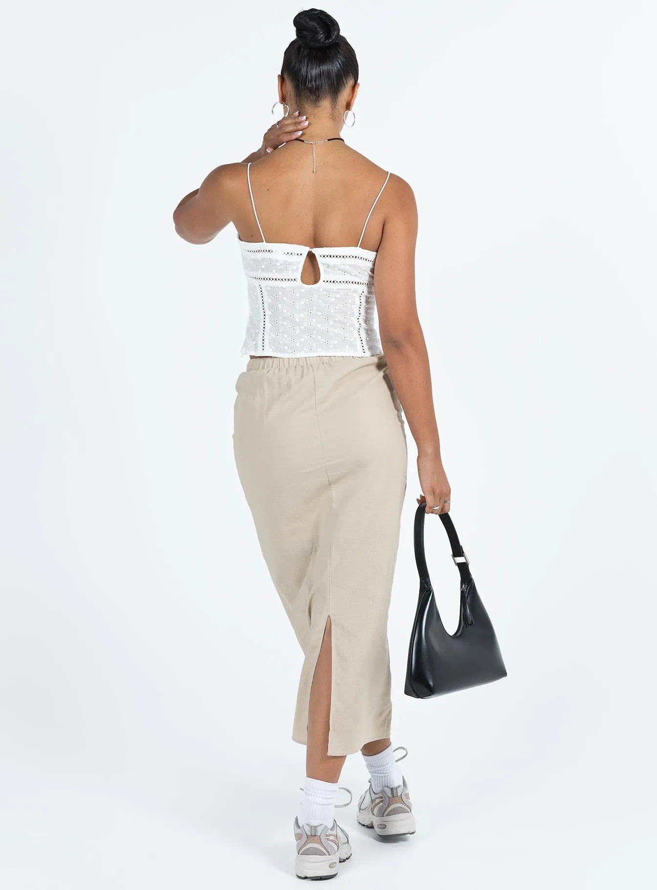 Tarrant Midi Skirt Beige sold by Princess Polly product image thumbnail 5