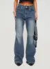 Hanlen Mid Rise Wide Leg Jean Blue sold by Princess Polly